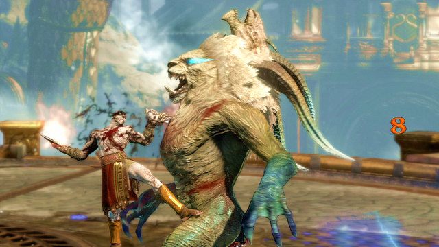 W drugiej fazie potwór stanie na dwóch łapach - Walka z Chimerą | God of War Wstąpienie - God of War: Ascension - poradnik do gry