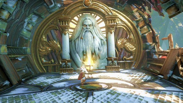 Nasącz swoją broń piorunem Zeusa i przygotuj się do przetestowania nowego oręża na sporej grupie kozłoludów - 8 Trzewia Pytona,Brzuch Pytona | Opis przejścia | God of War Wstąpienie - God of War: Ascension - poradnik do gry