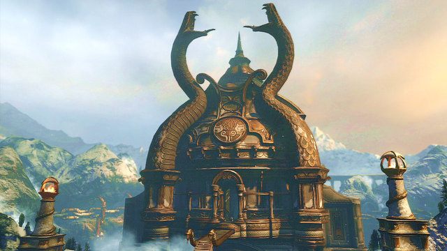 Możesz teraz przesunąć dźwignię znajdującą się na szczycie wieży i po przerywniku ruszyć do świątyni - Walka z Mantikorą | God of War Wstąpienie - God of War: Ascension - poradnik do gry