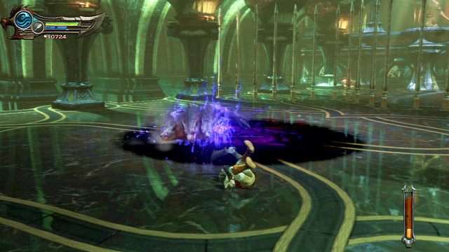 Oprócz zionięcia i ataków łapami posiada on jeszcze dwie niebezpieczne umiejętności - Walka z Cerberem | God of War Wstąpienie - God of War: Ascension - poradnik do gry