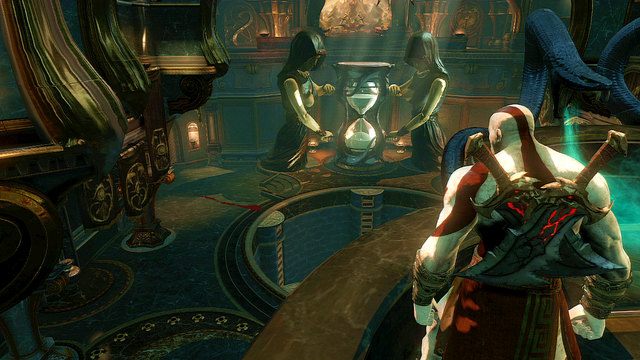 Zajdziesz się tak obok węży emitujących zielony gaz - Zagadki z posągami i droga do katakumb | God of War Wstąpienie - God of War: Ascension - poradnik do gry
