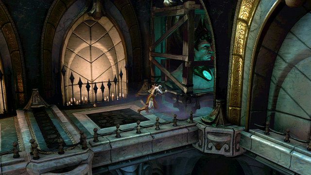 Po zebraniu skrzyń wróć do wykorzystanej przed chwilą fontanny - Biała klepsydra | God of War Wstąpienie - God of War: Ascension - poradnik do gry