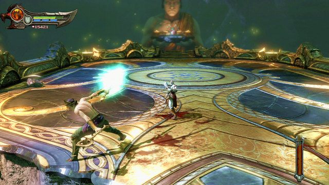 Boss będzie cię teraz atakował kombosami - 12 - Komnata Wyroczni (2) | Opis przejścia | God of War Wstąpienie - God of War: Ascension - poradnik do gry