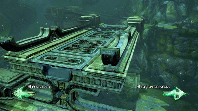 Wróć teraz do zniszczonego mostu (nie zeskakuj w dół) i zregeneruj go do końca - 13 - Przejście do Delf | Opis przejścia | God of War Wstąpienie - God of War: Ascension - poradnik do gry