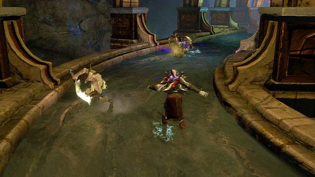 Przebiegnij utworzoną drogą i wejdź do tunelu - 13 - Przejście do Delf | Opis przejścia | God of War Wstąpienie - God of War: Ascension - poradnik do gry