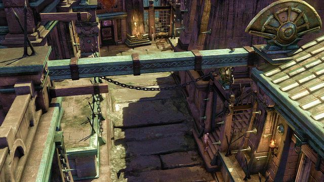 Wejdź na utworzoną uliczkę i trzymaj się prawej ściany - 16 - Więzienie Potępionych - Ponownie | Opis przejścia | God of War Wstąpienie - God of War: Ascension - poradnik do gry