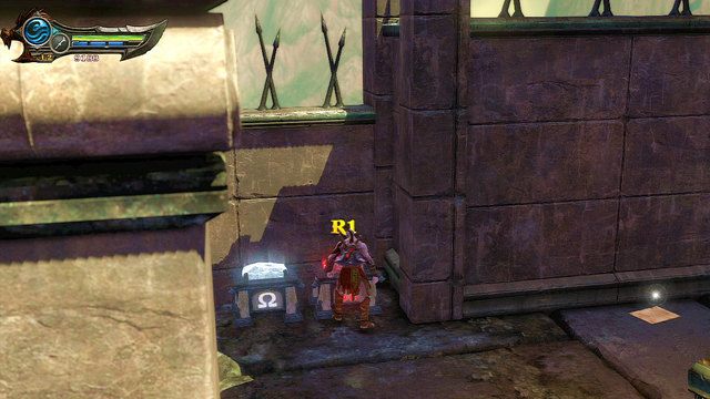 Po powrocie na główną ścieżkę udaj się na jej koniec i zaglądnij w lewo do zaułka - 16 - Więzienie Potępionych - Ponownie | Opis przejścia | God of War Wstąpienie - God of War: Ascension - poradnik do gry