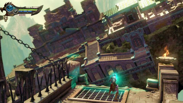 Trafisz tak na zieloną skrzynię oraz kilku więźniów z pasożytami na ciele - 16 - Więzienie Potępionych - Ponownie | Opis przejścia | God of War Wstąpienie - God of War: Ascension - poradnik do gry