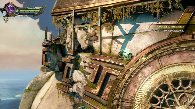 Gdy staniesz na własnych nogach pobiegnij do końca w prawo - Wspinaczka po stopie | God of War Wstąpienie - God of War: Ascension - poradnik do gry