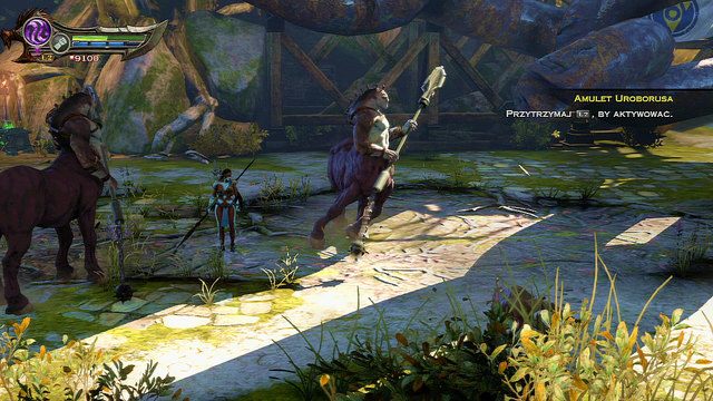 Podczas walki pamiętaj o unikaniu ataków dystansowych wojowniczki - Centaury i noga Apollona | God of War Wstąpienie - God of War: Ascension - poradnik do gry