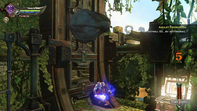 Złap się zielonego punktu i rozbij ściankę - Centaury i noga Apollona | God of War Wstąpienie - God of War: Ascension - poradnik do gry