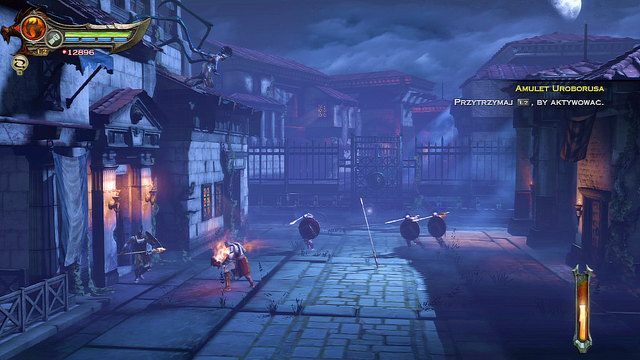 Rozzłoszczenie Furii sprawi, że przywoła świeżych spartan i wskoczy na dachy budynków - 20 - Rękawica Apollona | Opis przejścia | God of War Wstąpienie - God of War: Ascension - poradnik do gry