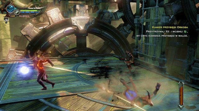 Znajdziesz się na arenie walki z kozłoludami - 21 - Przedramię Apollona (1) | Opis przejścia | God of War Wstąpienie - God of War: Ascension - poradnik do gry