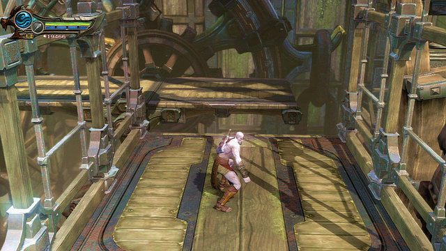 Wróć teraz na pomost, na którym niedawno zostawiłeś swoją kopię - 21 - Przedramię Apollona (2) | Opis przejścia | God of War Wstąpienie - God of War: Ascension - poradnik do gry