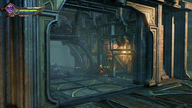 Podchodząc w stronę ekranu natrafisz na koło zębate - Rozpalanie pieca | God of War Wstąpienie - God of War: Ascension - poradnik do gry