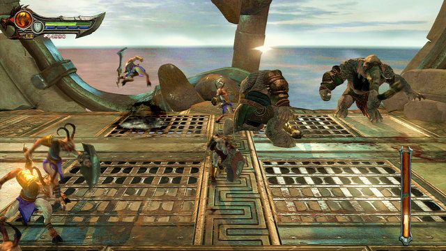 Wkrótce po pokonaniu pierwszego słonia na arenę wskoczą kolejne dwa - 24 - Ramię Apollona | Opis przejścia | God of War Wstąpienie - God of War: Ascension - poradnik do gry