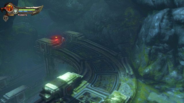 Rozdział 13: Zniszczona Skrzynia 1 - Zniszczone Czerwone Skrzynie | Artefakty, Oczy Gorgony i Pióra Feniksa - God of War: Ascension - poradnik do gry