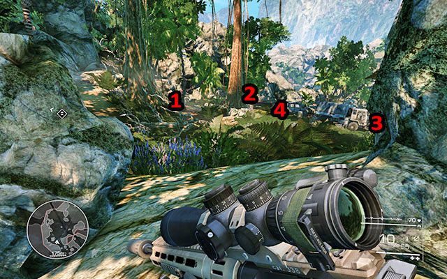 Następnie musisz pozbyć się pięciu przeciwników - Zlikwiduj nieprzyjaciół | Akt 1 - Zanik łączności | Sniper Ghost Warrior 2 - Sniper: Ghost Warrior 2 - poradnik do gry