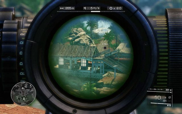 Tym razem przyjdzie ci oczyścić teren Diazowi - skieruj lunetę maksymalnie na lewo, na peronie dostrzeżesz dwóch przeciwników - Osłaniaj oddział szturmowy | Akt 1 - Zanik łączności | Sniper Ghost Warrior 2 - Sniper: Ghost Warrior 2 - poradnik do gry