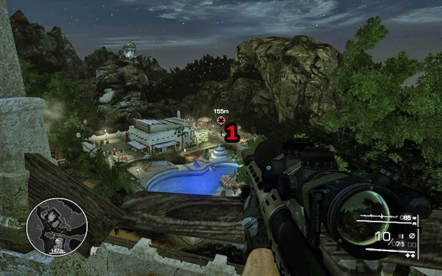 Likwidację przeciwników rozpocznij od jednego spacerującego snajpera [150m] - Zlikwiduj nieprzyjaciół na drodze | Akt 1 - Znikąd | Sniper Ghost Warrior 2 - Sniper: Ghost Warrior 2 - poradnik do gry