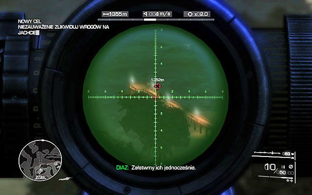 Po oczyszczeniu terenu udaj się na szczyt obserwatorium, z którego będziesz miał lepszy widok na okolicę - Niezauważenie zlikwiduj wrogów na jachcie | Akt 1 - Znikąd - Sniper: Ghost Warrior 2 - poradnik do gry