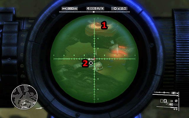 Skieruj lunetę na plażę, w lewą stronę - Zlikwiduj wrogów na plaży | Akt 1 - Znikąd | Sniper Ghost Warrior 2 - Sniper: Ghost Warrior 2 - poradnik do gry