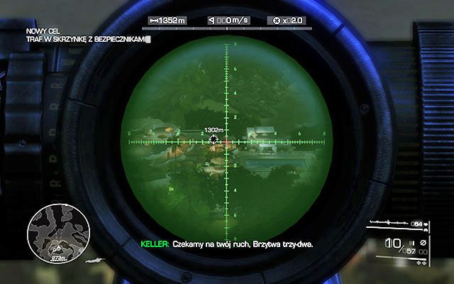 Oddział szturmowy czeka na Twój znak do ataku - zlikwiduj skrzynkę z bezpiecznikami [1300m], by pozbawić przeciwnika widoczności - Zlikwiduj wrogów na plaży | Akt 1 - Znikąd | Sniper Ghost Warrior 2 - Sniper: Ghost Warrior 2 - poradnik do gry