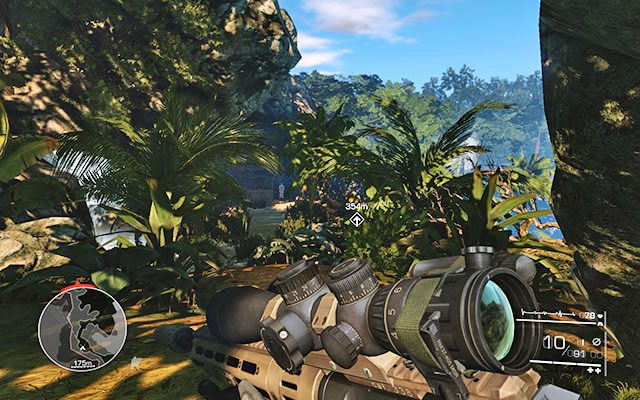 Po oczyszczeniu domku wstań i udaj się dalej ścieżką - Zlikwiduj wrogów na plaży | Akt 1 - Wszyscy muszą wrócić - Sniper: Ghost Warrior 2 - poradnik do gry