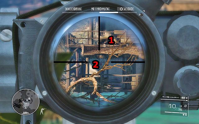 Kiedy skończysz udaj się w prawo, gdzie zeskoczysz z klifu do wody - Zlikwiduj wrogich wartowników | Akt 1 - Wszyscy muszą wrócić - Sniper: Ghost Warrior 2 - poradnik do gry