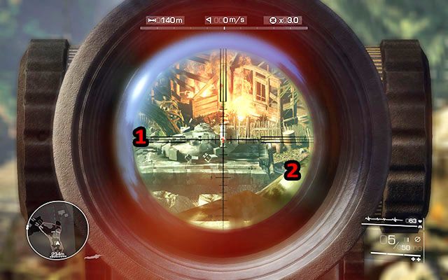 Po wylądowaniu przejmiesz kontrolę nad bohaterem - nie zwlekając ani chwili rusz za Maddoksem - Idź za Maddoksem | Akt 2 - Operacja Archanioł | Sniper Ghost Warrior 2 - Sniper: Ghost Warrior 2 - poradnik do gry