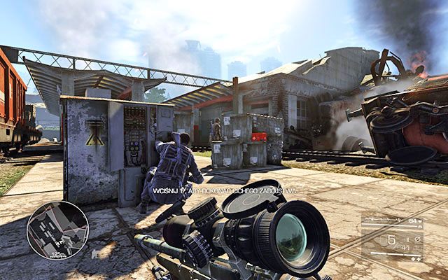 Kiedy skutecznie ominiesz wszystkich wrogów dotrzesz do dworca kolejowego - Zlikwiduj wrogów na dworcu kolejowym | Akt 2 - Operacja Archanioł - Sniper: Ghost Warrior 2 - poradnik do gry