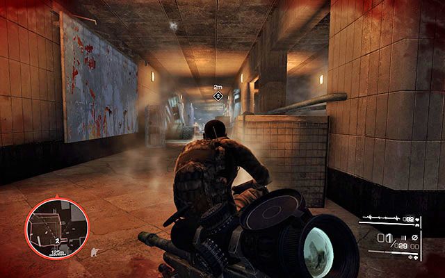 Niestety po chwili zostaniesz wyniuchany przez psa - czym prędzej zbieraj się z miejsca i uciekaj podążając za Maddoksem - Podłóż C4 pod działa przeciwlotnicze i zniszcz je | Akt 2 - Operacja Archanioł - Sniper: Ghost Warrior 2 - poradnik do gry