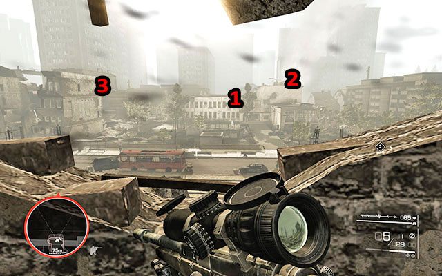 Nim dorwiesz samego Vladicia musisz pozbyć się jego ochroniarzy - zacznij od trzech snajperów - Zlikwiduj Marko Vladicia | Akt 2 - Triumf sprawiedliwości - Sniper: Ghost Warrior 2 - poradnik do gry