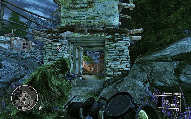 Po oczyszczeniu okolicy biegnij dalej za swoim kompanem - Dojdź do stanowiska telegraficznego | Akt 3 - Nóż w ciemności - Sniper: Ghost Warrior 2 - poradnik do gry