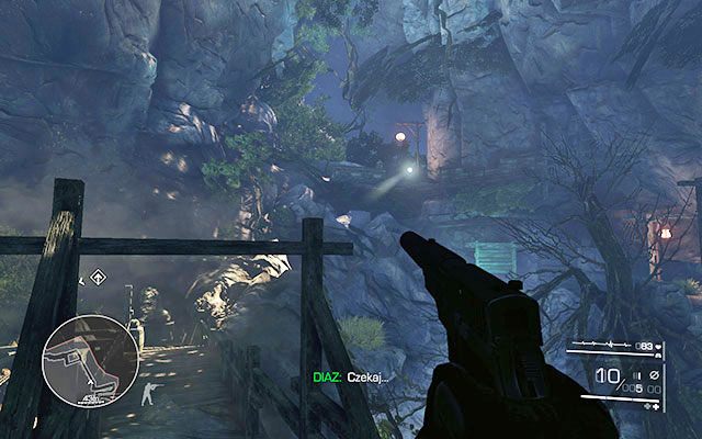 Misję rozpoczynasz od zgubienia karabinu snajperskiego, który musisz odzyskać - Niezauważenie odzyskaj broń; Zlikwiduj szperacz wraz z obsługą | Akt 3 - Spalone mosty - Sniper: Ghost Warrior 2 - poradnik do gry