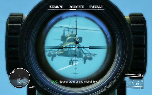 Biegnij dalej za swoim towarzyszem, po czym wyjdź po drabinie do kolejnego punktu obserwacyjnego - Idź za Diazem i likwiduj wskazane cele #2 | Akt 3 - Zła karma - Sniper: Ghost Warrior 2 - poradnik do gry