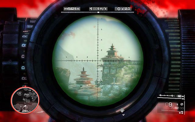 Trzeci snajper rezyduje na wieży po lewej stronie [950m] - Zlikwiduj elitarnych snajperów | Akt 3 - Żadnych niezałatwionych spraw - Sniper: Ghost Warrior 2 - poradnik do gry