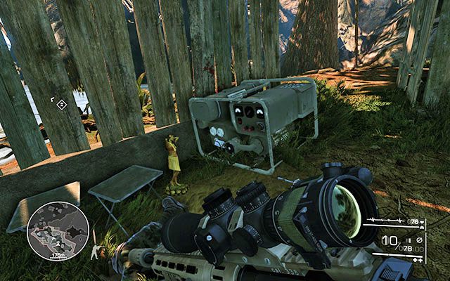 Zaraz za generatorem w szopce przy której zlikwidujesz swoje pierwsze cele - Akt 1 - Zanik łączności | SEKRETY | Sniper Ghost Warrior 2 - Sniper: Ghost Warrior 2 - poradnik do gry