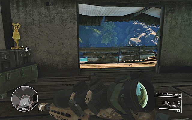 Na piętrze budynku do którego dotrzesz po wcześniejszym zeskoczeniu z klifu do wody - Akt 1 - Wszyscy muszą wrócić | SEKRETY | Sniper Ghost Warrior 2 - Sniper: Ghost Warrior 2 - poradnik do gry