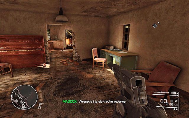 Na stoliku w pomieszczeniu do którego wejdziesz niedługo po likwidacji żołnierzy na czołgu - Akt 2 - Operacja Archanioł | SEKRETY | Sniper Ghost Warrior 2 - Sniper: Ghost Warrior 2 - poradnik do gry