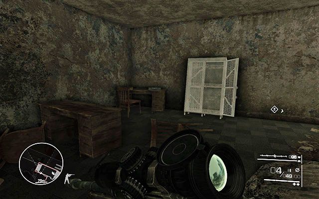 W narożniku po drugiej stronie na jednym z Pieter budynku, w którym Twój towarzysz mówi, że należy wyjść jeszcze jedno piętro wyżej - Akt 2 - Triumf sprawiedliwości | SEKRETY | Sniper Ghost Warrior 2 - Sniper: Ghost Warrior 2 - poradnik do gry