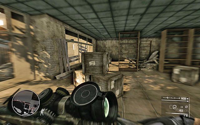 Po skutecznej ochronie Merinowa udaj się do budynku na prawo - taśma leży na jednej z półek - Akt 2 - Triumf sprawiedliwości | SEKRETY | Sniper Ghost Warrior 2 - Sniper: Ghost Warrior 2 - poradnik do gry