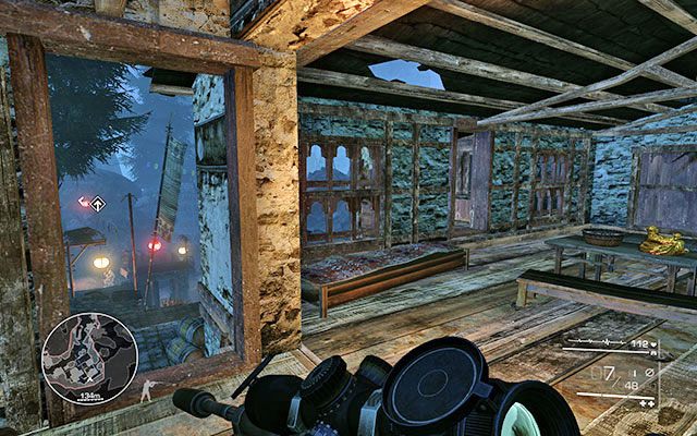 Kiedy na drodze pojawi się ciężarówka, a Ty wbiegniesz przez bramę do pobliskich domów, udaj się do budynku naprzeciwko wejścia - posążek znajdziesz na stole - Akt 3 - Nóż w ciemności | SEKRETY | Sniper Ghost Warrior 2 - Sniper: Ghost Warrior 2 - poradnik do gry