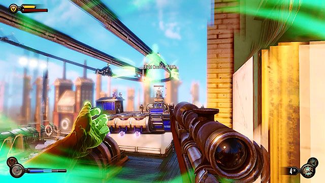 Podążaj dalej za głosem Elizabeth, aż dotrzesz do korytarza na szczycie schodów - Uratuj Elizabeth | Rozdział 15 - Pomost Fortu Franklin | BioShock Infinite - BioShock: Infinite - poradnik do gry