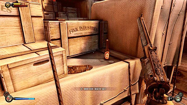 Po wejściu na plac, skręć w prawo i udaj się do sklepu zegarmistrza - Znajdź rusznikarza Chen Lina | Rozdział 17 - Plac Żarliwości - BioShock: Infinite - poradnik do gry