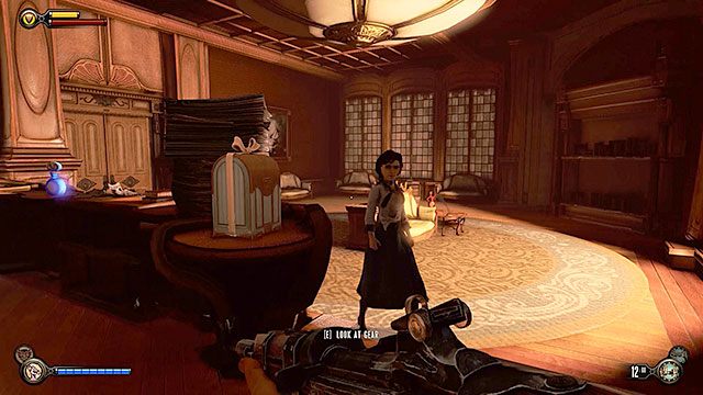 Tuż obok znajduje się (wcześniej zamknięty) salon z kominkiem - Idź do klubu Dobre Czasy i uratuj Chen Lina | Rozdział 18 - Klub Dobre Czasy - BioShock: Infinite - poradnik do gry