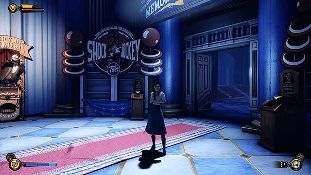 Sklep z pamiątkami w Sali Bohaterów, przedsionek sklepu - Rozdział 10-16 | Punkty widokowe (kinetoskopy i teleskopy) | BioShock Infinite - BioShock: Infinite - poradnik do gry