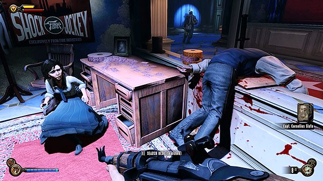 Sala Bohaterów, pod biurkiem w kasa biletowej niedaleko wejścia do budynku - Rozdział 9-11 | Wytrychy | BioShock Infinite - BioShock: Infinite - poradnik do gry