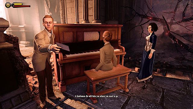 Kiedy wylądujesz w Emporium, pomóż Elizabeth otworzyć śluzę sterowca i wysłuchaj rodzeństwa Lutece - Idź do domu Comstocka | Rozdział 28 - Emporium | BioShock Infinite - BioShock: Infinite - poradnik do gry