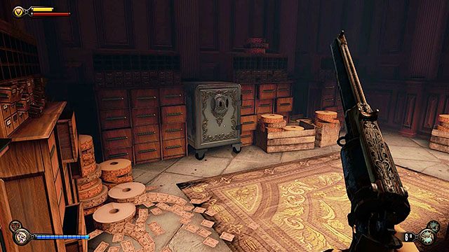 Po dotarciu na stację, udaj się w stronę kasy biletowej, gdzie natkniesz się na dwóch Voksów - Idź do domu Comstocka | Rozdział 29 - Port Dostatku | BioShock Infinite - BioShock: Infinite - poradnik do gry